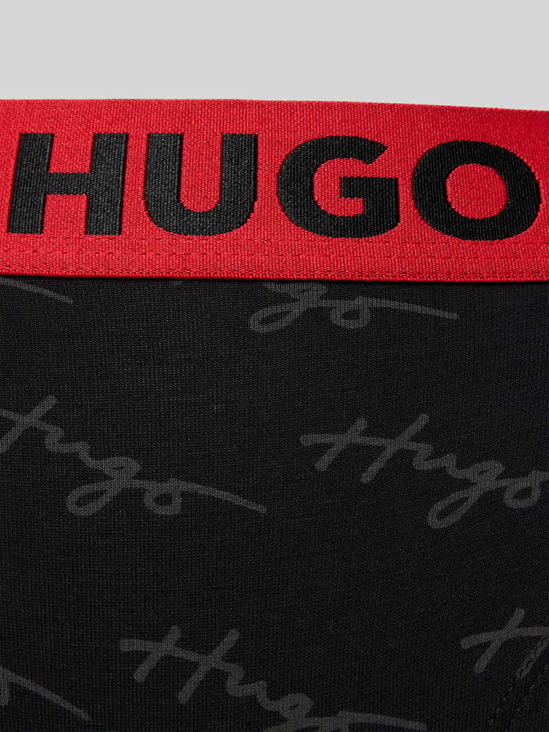 HUGO String met elastische band met label