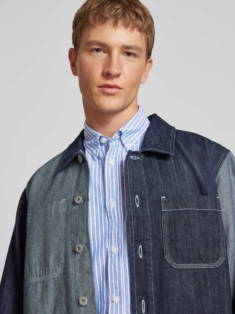 Hugo Blue Regular fit vrijetijdsoverhemd met button-downkraag model 'Ebill'