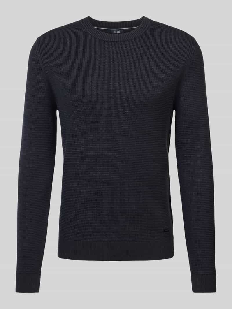 JOOP! Collection Gebreide pullover met labeldetail, model 'Wikko'