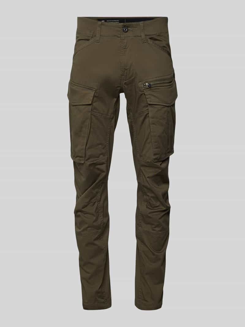 Regular tapered fit cargobroek met ritszak