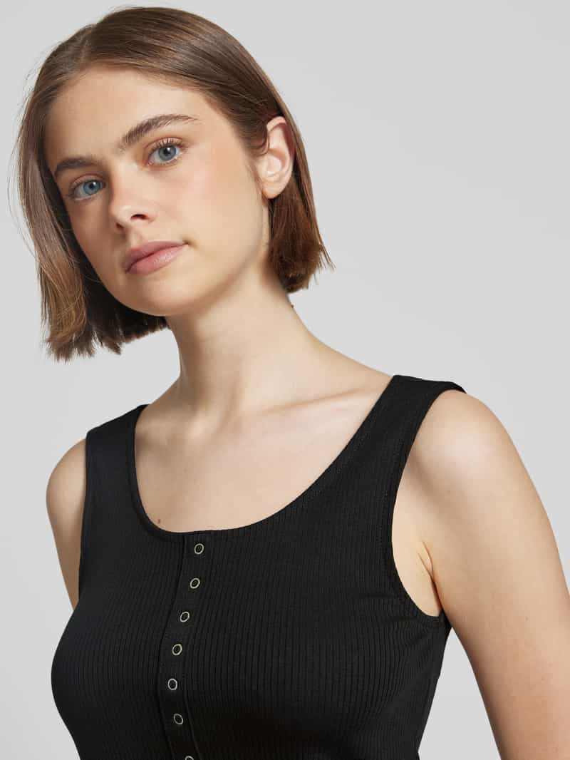Only Slim fit tanktop van katoenmix model 'SIMPLE'