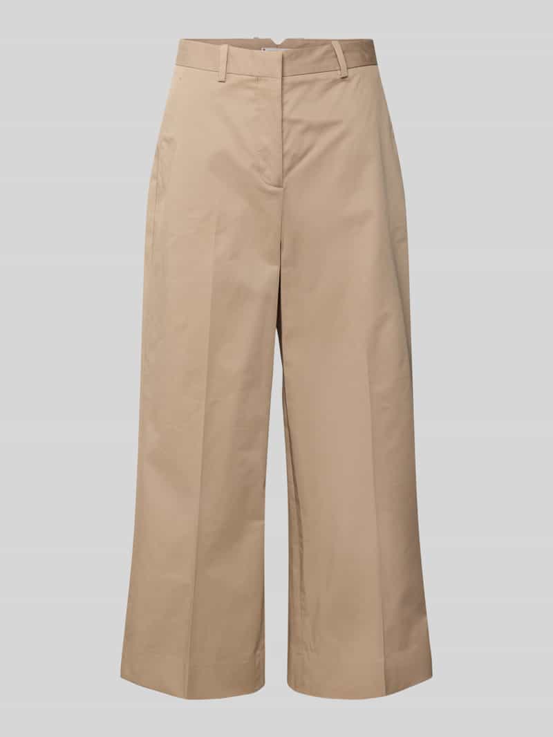 Tommy Hilfiger Wijde broek van een mix van katoen en lyocell