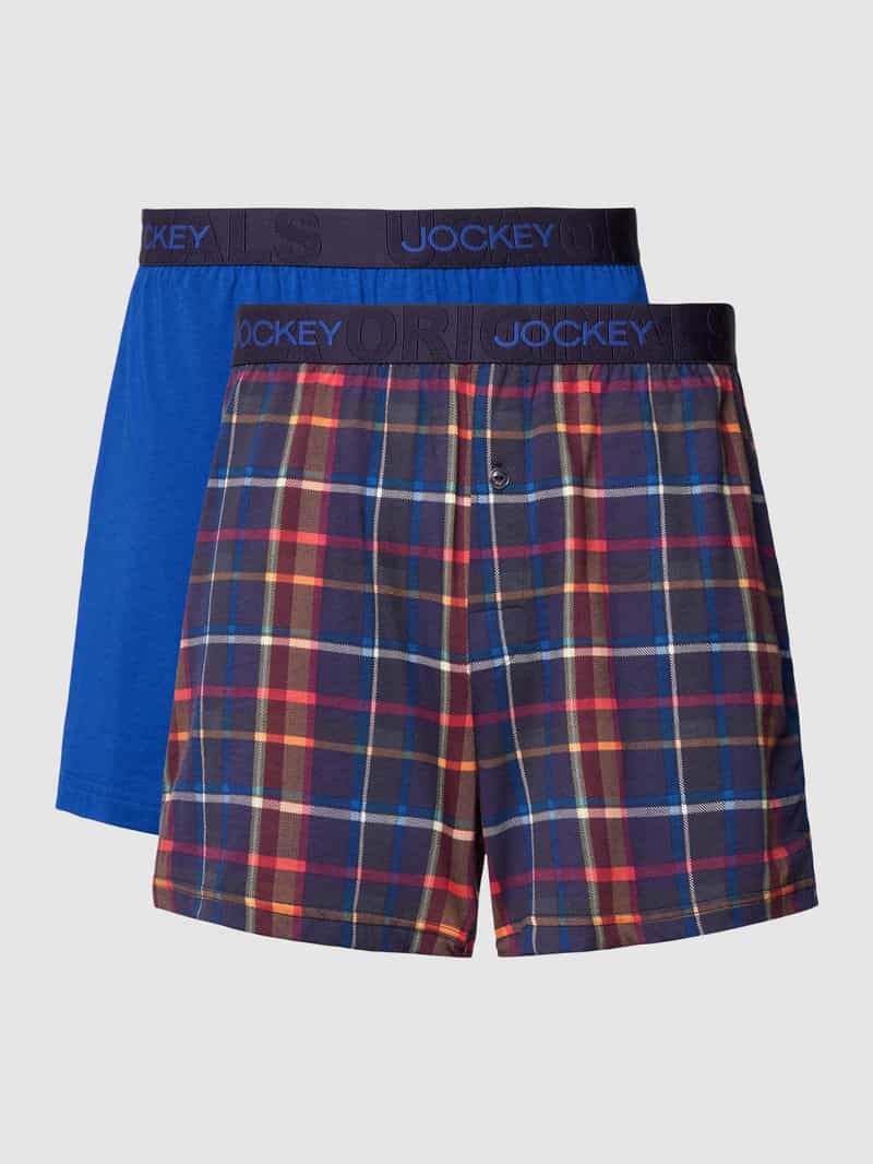 Jockey Boxershort met elastische band met label in een set van 2 stuks