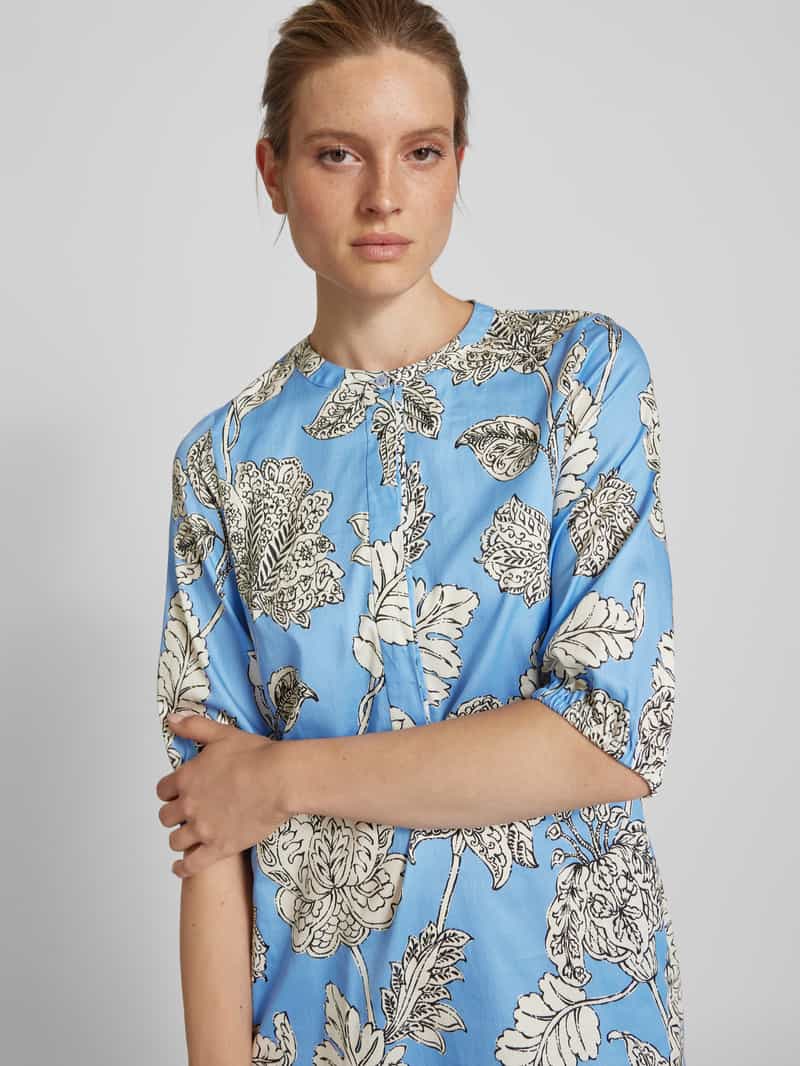 CINQUE Knielange jurk met blinde knoopsluiting model 'DANIELI'