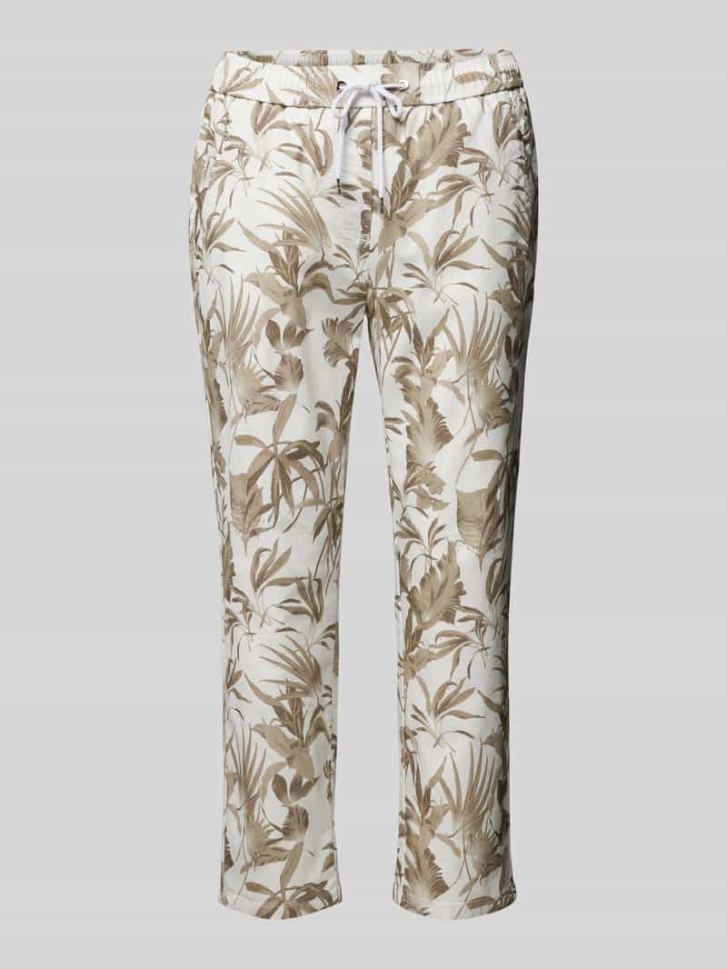 TONI Slim fit stoffen broek in verkorte pasvorm model 'SUE'