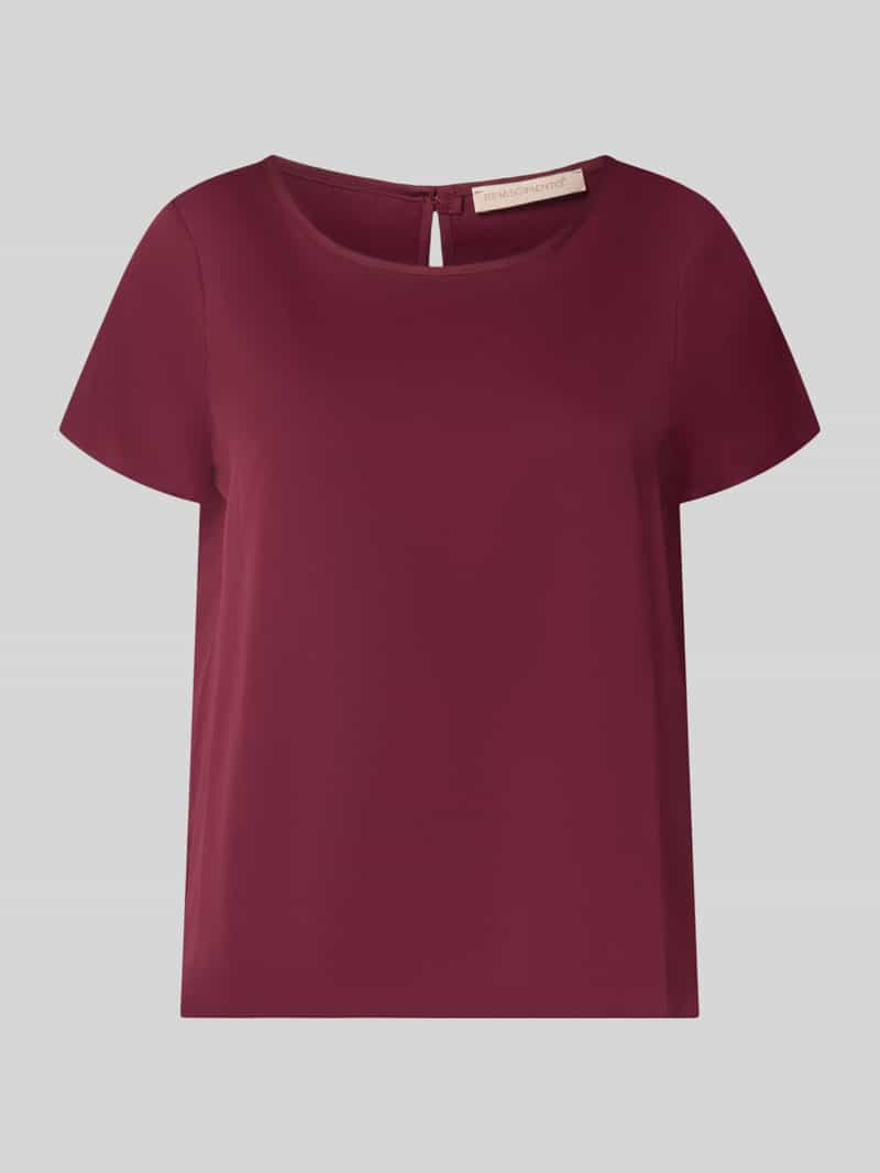 RINASCIMENTO Blouse van satijn met ronde hals