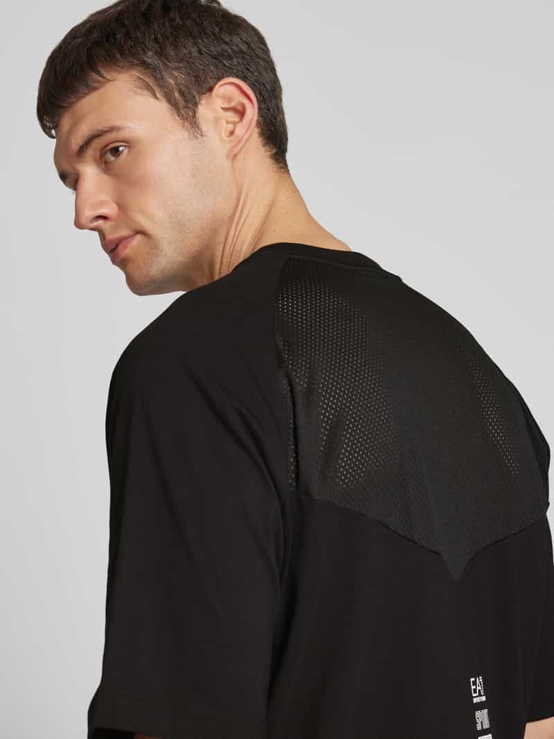 EA7 Emporio Armani T-shirt met labeldetail