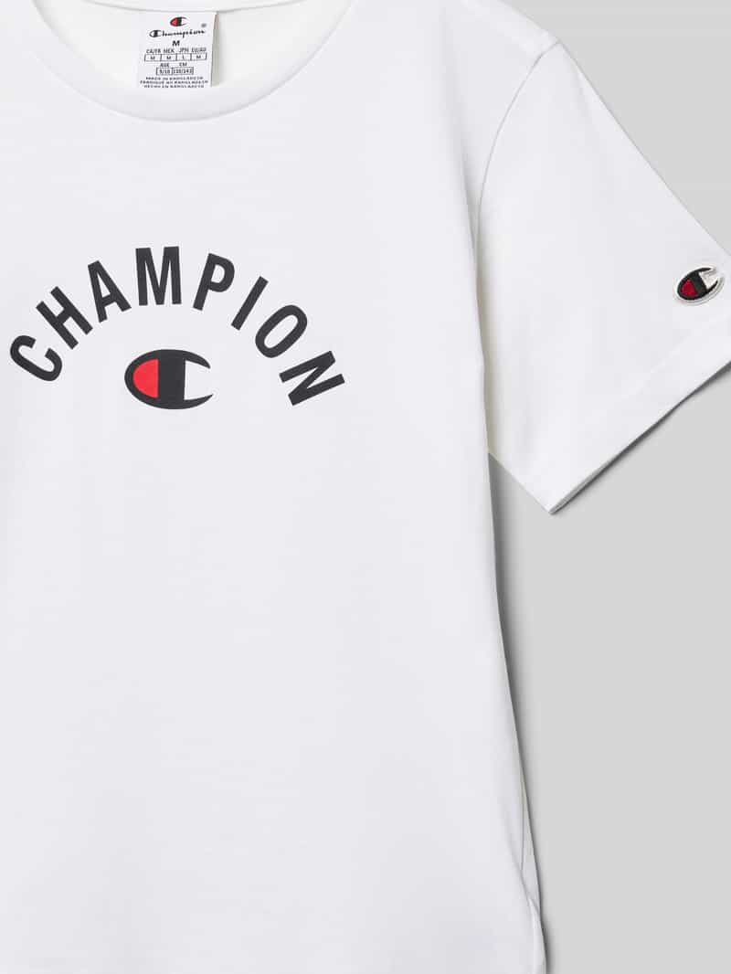 Champion T-shirt met labelprint
