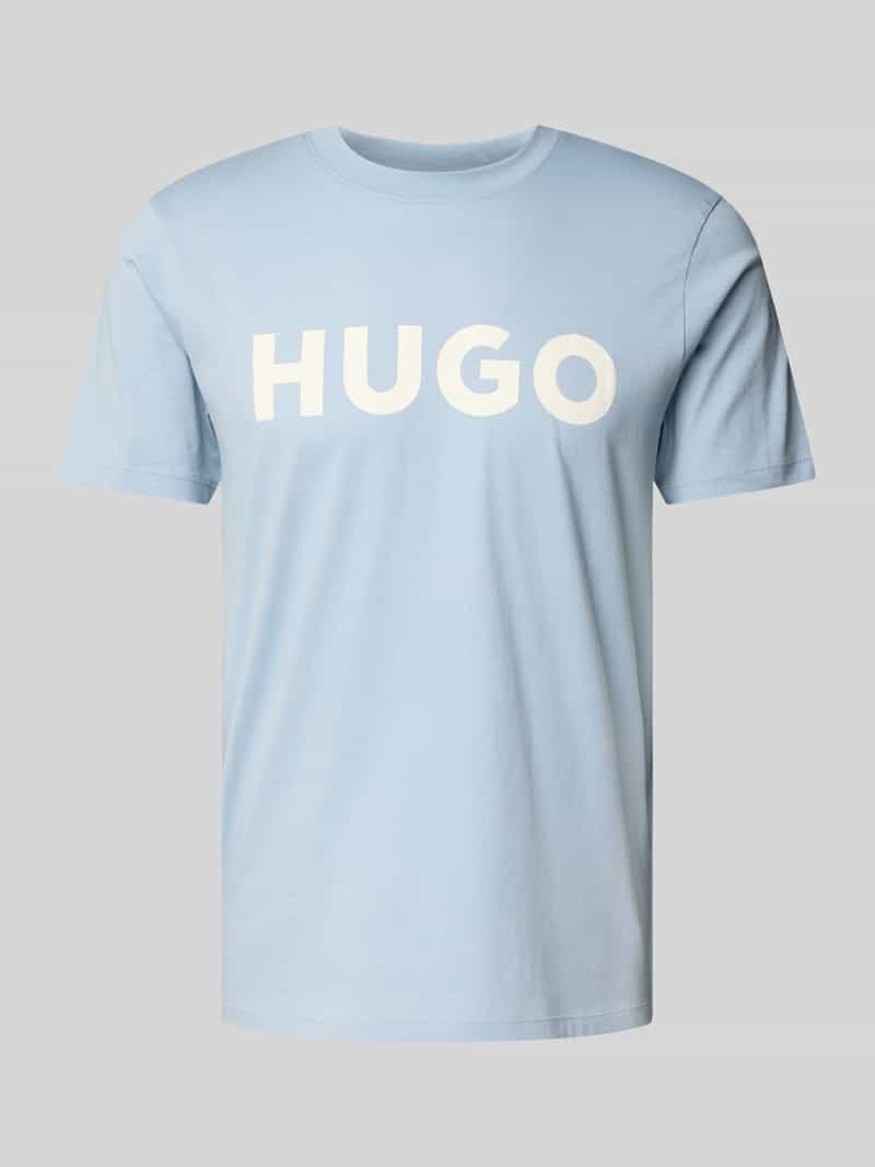 HUGO T-shirt met labelprint model 'DULIVIO'