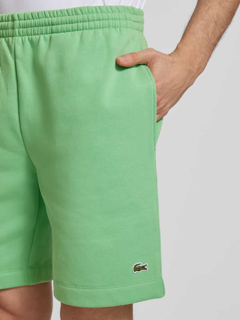 Lacoste Regular fit sweatshorts met logobadge