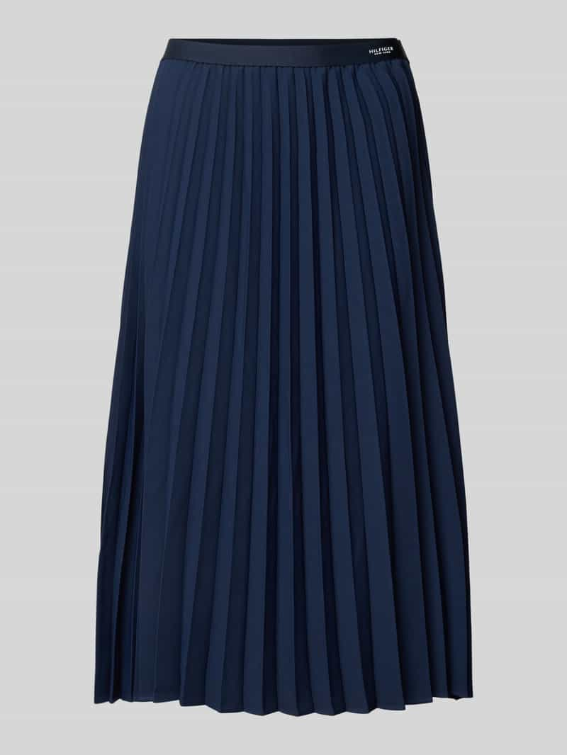 Tommy Hilfiger Midirok met stolpplooien