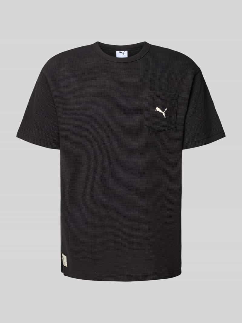 Relaxed fit T-shirt met borstzak