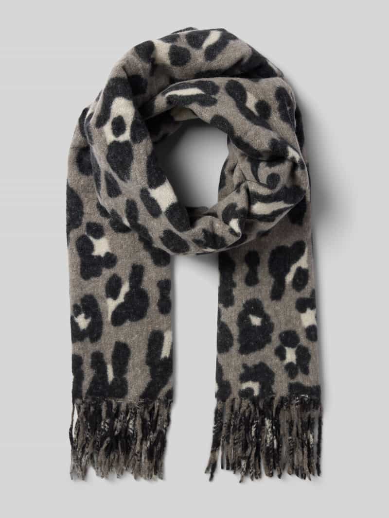 Kurt Beines Sjaal met franjes model 'XXL Leo'