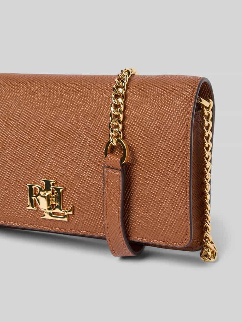 Lauren Ralph Lauren Crossbodytas van echt runderleer met logo-applicatie