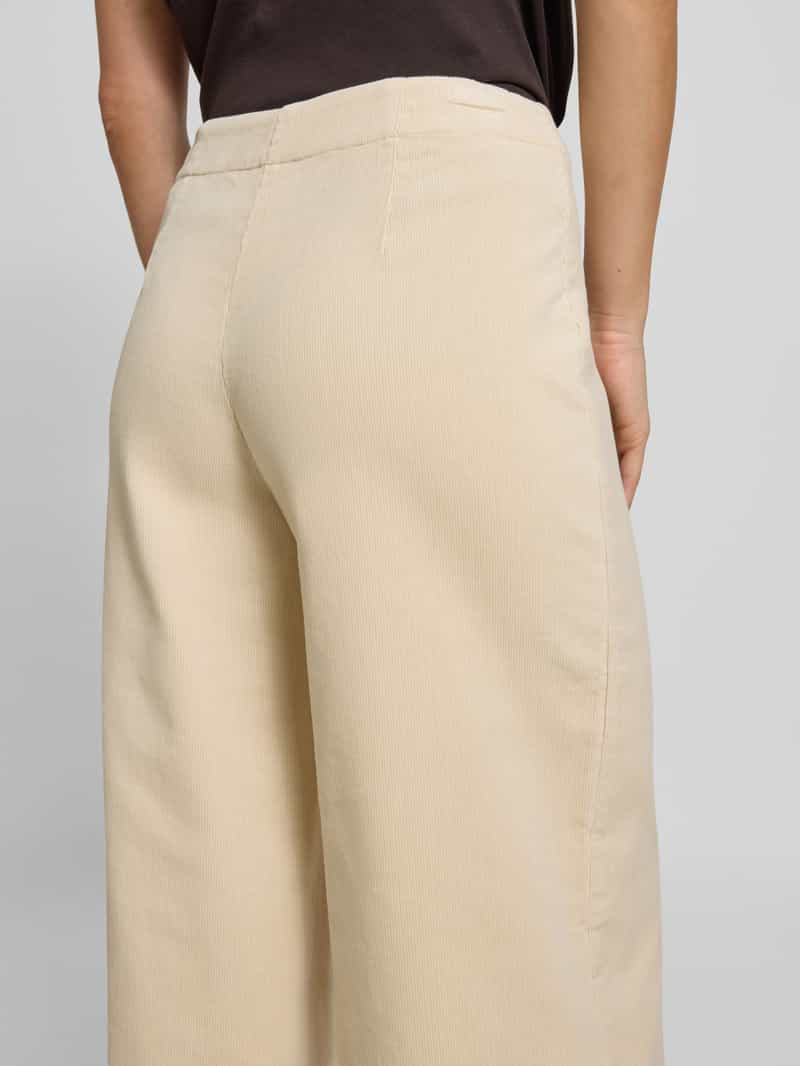 comma Wide leg pantalon met structuurmotief