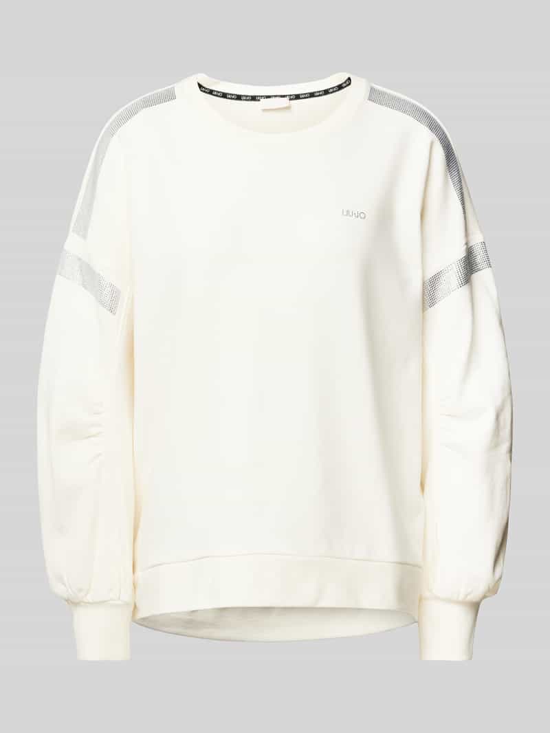 LIU JO SPORT Sweatshirt met strass-steentjes