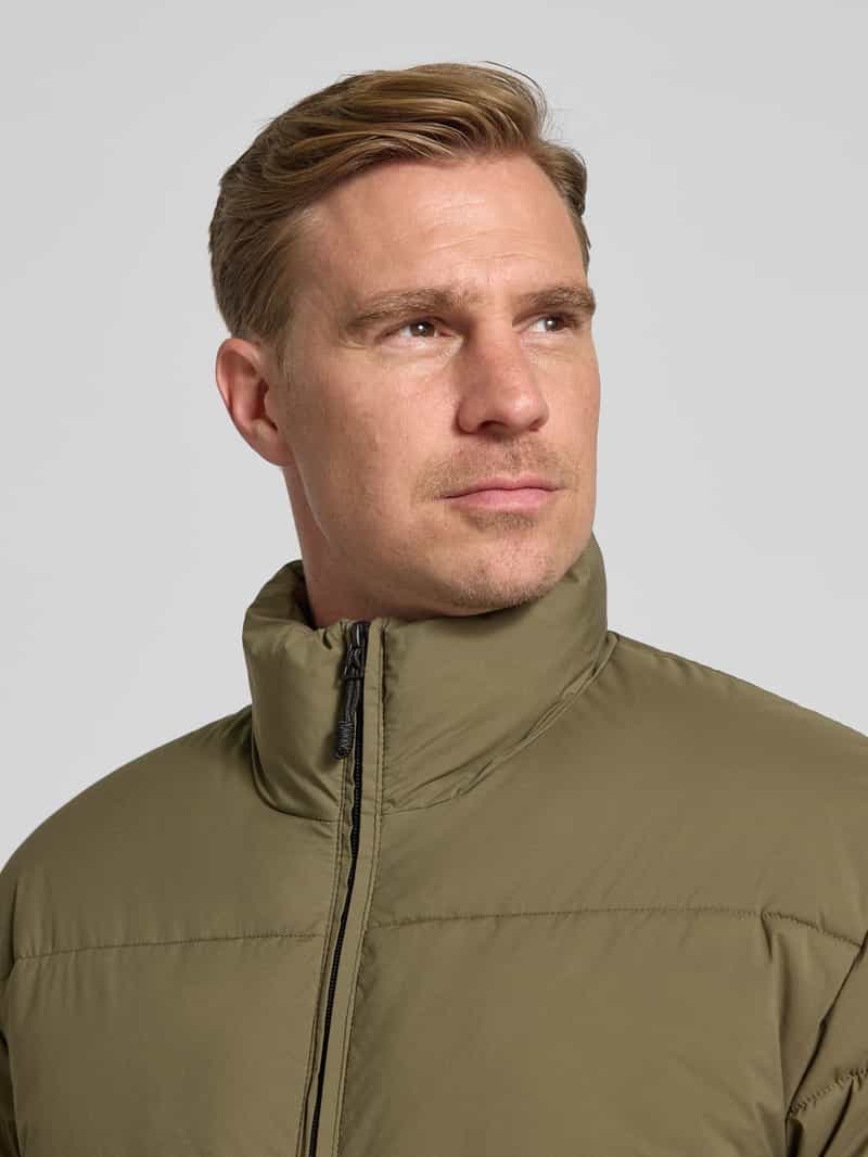 Tom Tailor Denim Regular fit gewatteerd jack met opstaande kraag