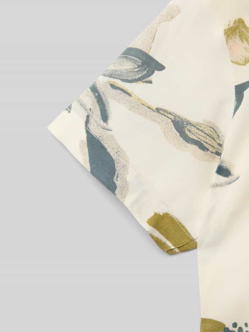 jack & jones Regular fit overhemd van viscose met resortkraag model 'LUKE'