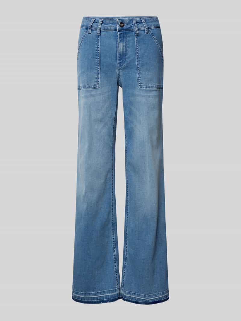 Milano italy Wide leg jeans met siernaden