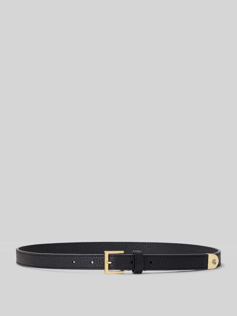 Riem van echt leer met logodetail