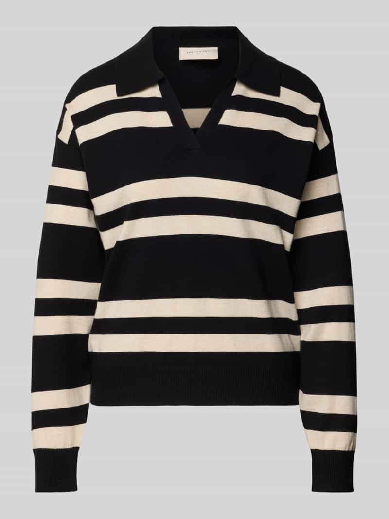 FREE QUENT Gebreide pullover met platte kraag model 'FLOW'