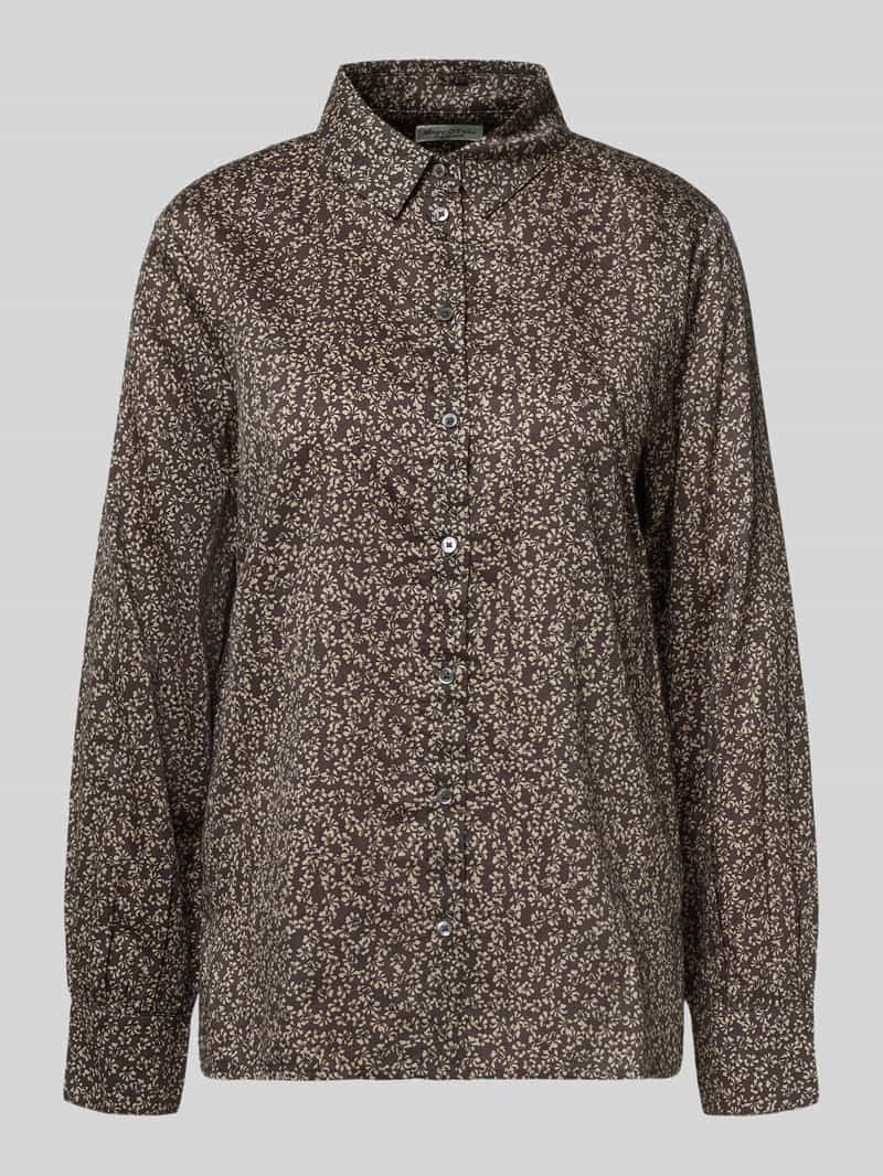 Marc O'Polo Relaxed fit blouse met lange mouwen van puur katoen