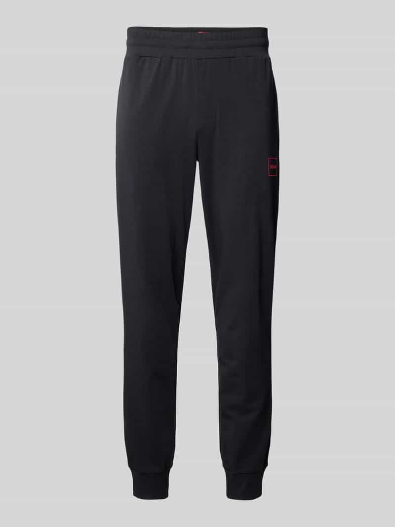 HUGO Slim fit sweatpants met labelpatch, model 'Laze'