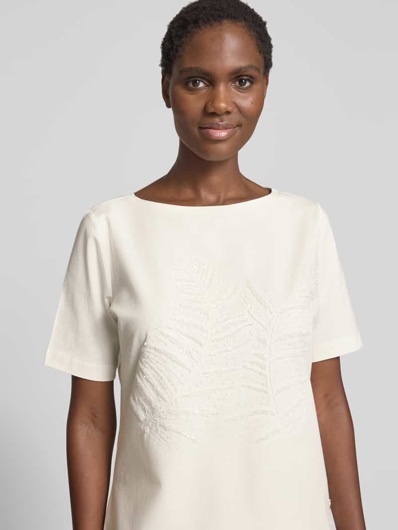 s.Oliver BLACK LABEL Comfort fit T-shirt van katoenmix
