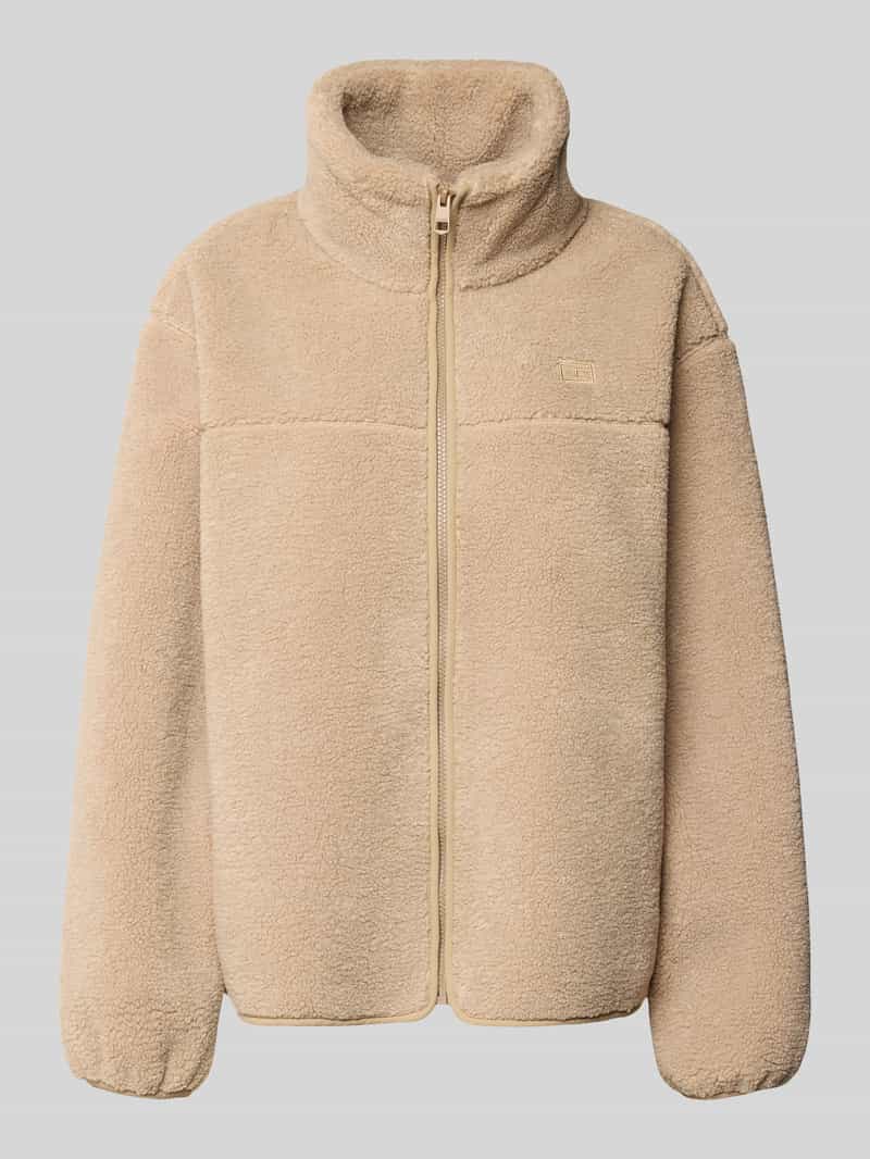 Tommy Hilfiger Regular fit jack van teddybont met opstaande kraag