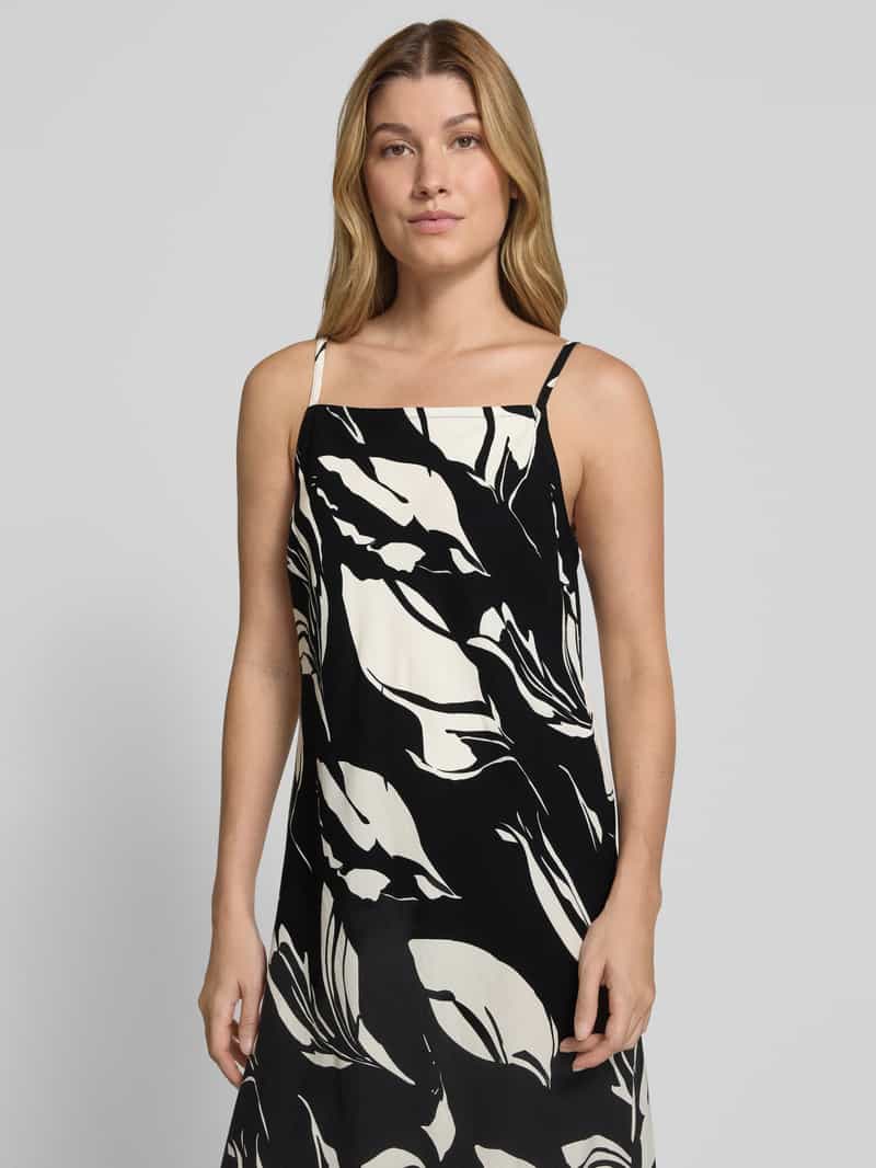 someday Midi-jurk van een mix van viscose en linnen model 'Qualeza'