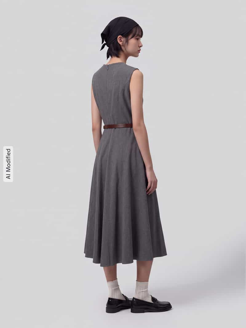 Jake*s Collection Midi-jurk op de taille