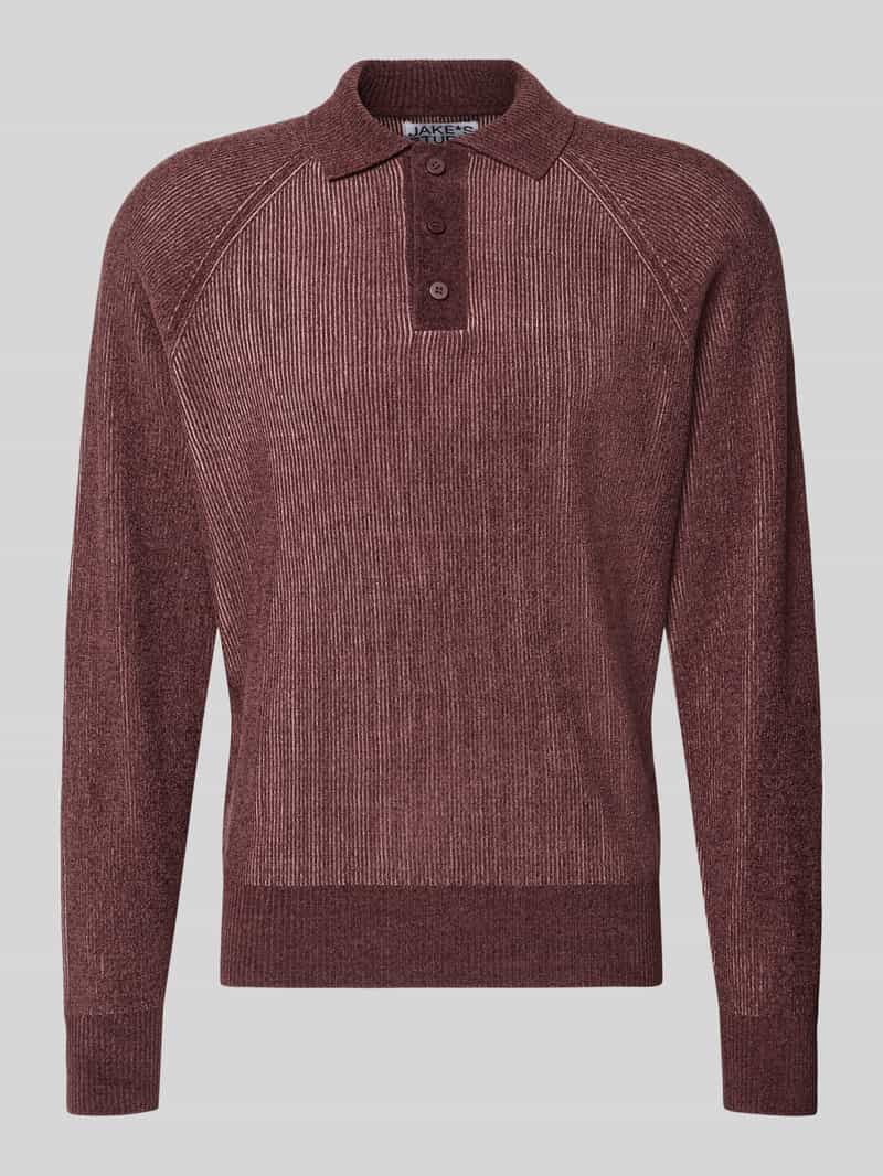 Jake*s Studio Men Regular fit pullover met polokraag model 'BEN'