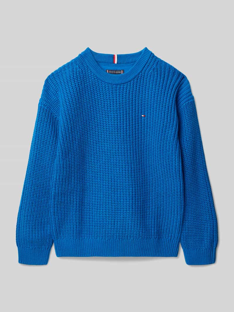 Tommy Hilfiger Teens Regular fit gebreide pullover van katoenmix