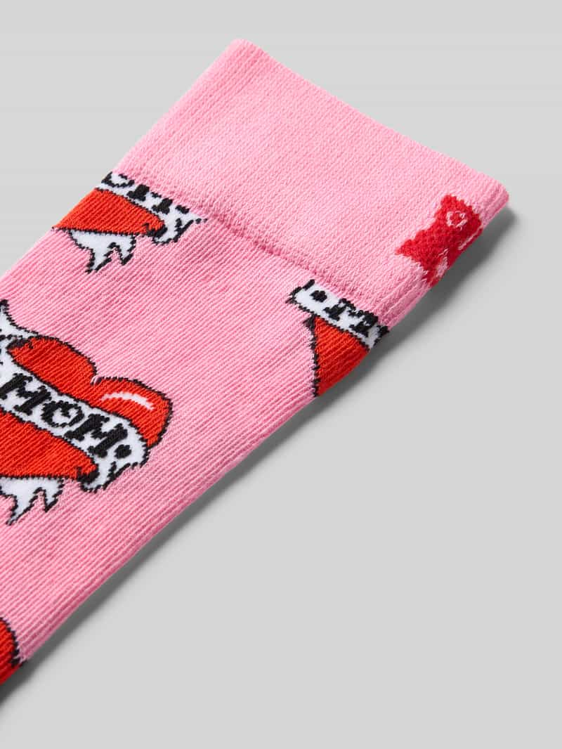 Happy Socks Sokken met motiefstitching model 'Mom'