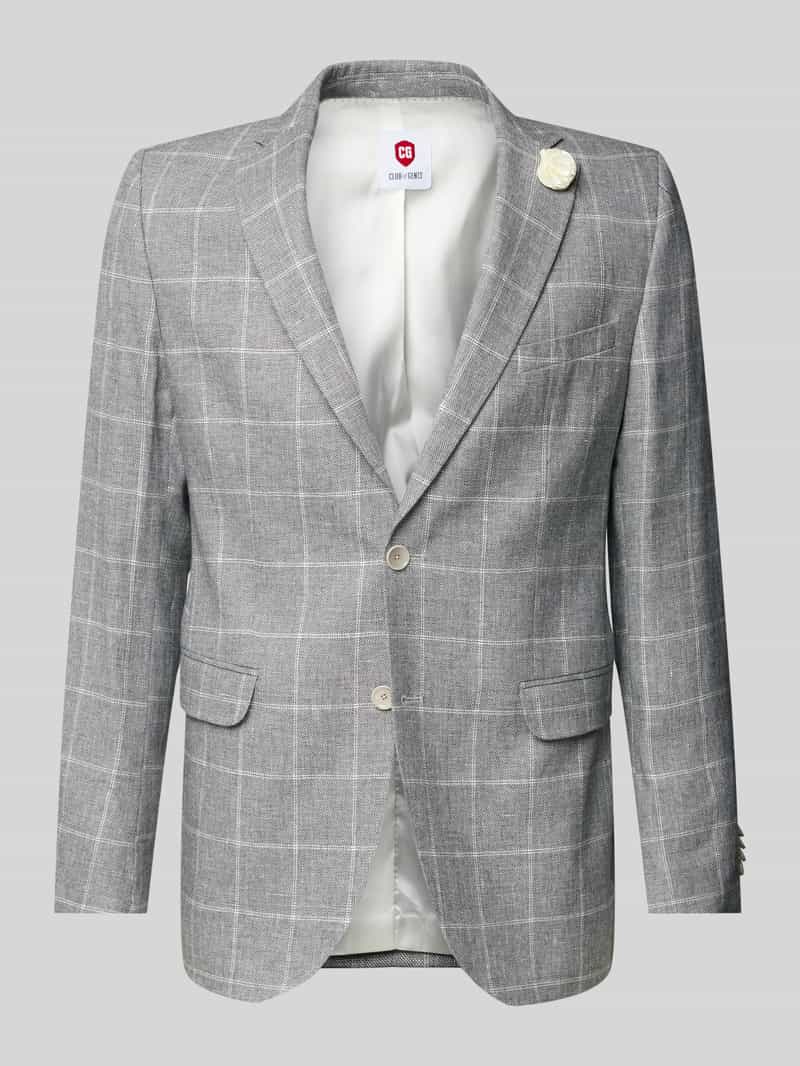 CG Club of Gents Linnen colbert met klepzakken model 'Paul'