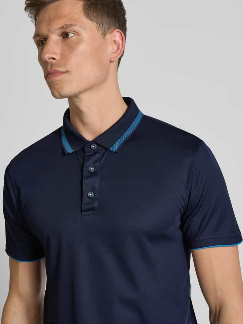 LUHTA Regular fit poloshirt in dubbele-laagjeslook model 'KUORTTI'