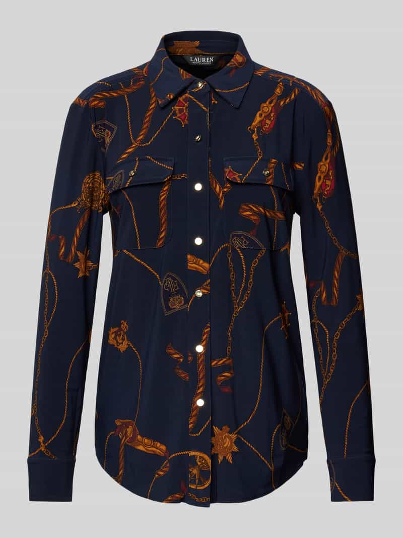 Lauren Ralph Lauren Regular fit blouse met klepzakken op de borst model 'CORWIN'