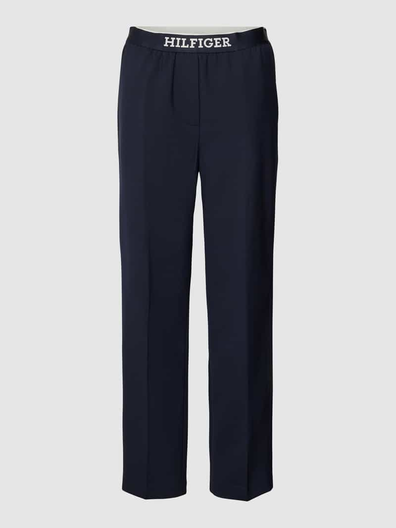 Tommy Hilfiger Stoffen broek met elastische band met label