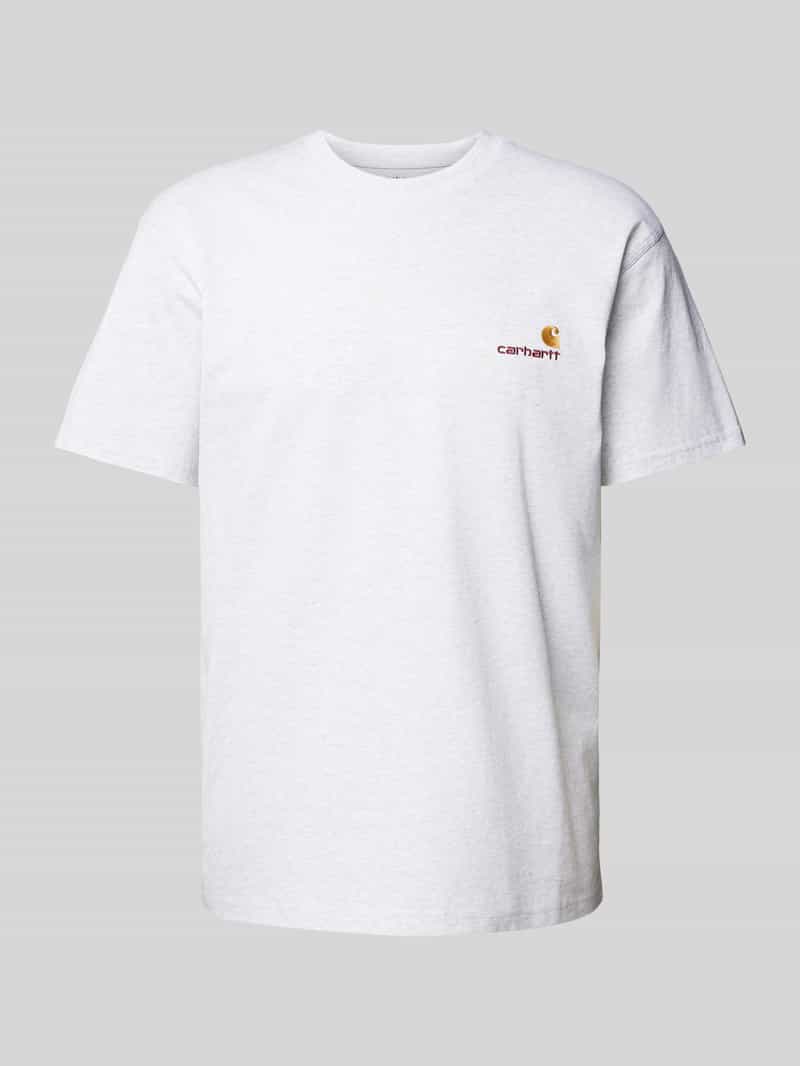 Carhartt Work In Progress T-shirt met labelstitching model 'American'