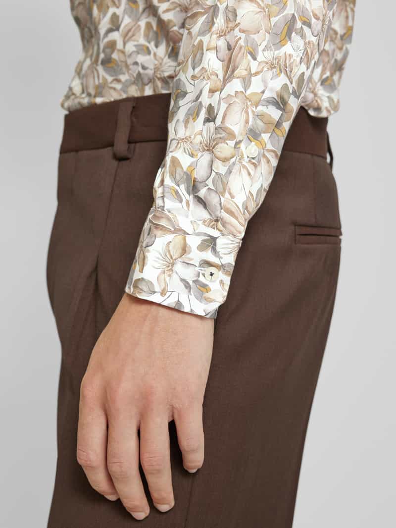 Joop! Slim fit zakelijk overhemd met all-over motief