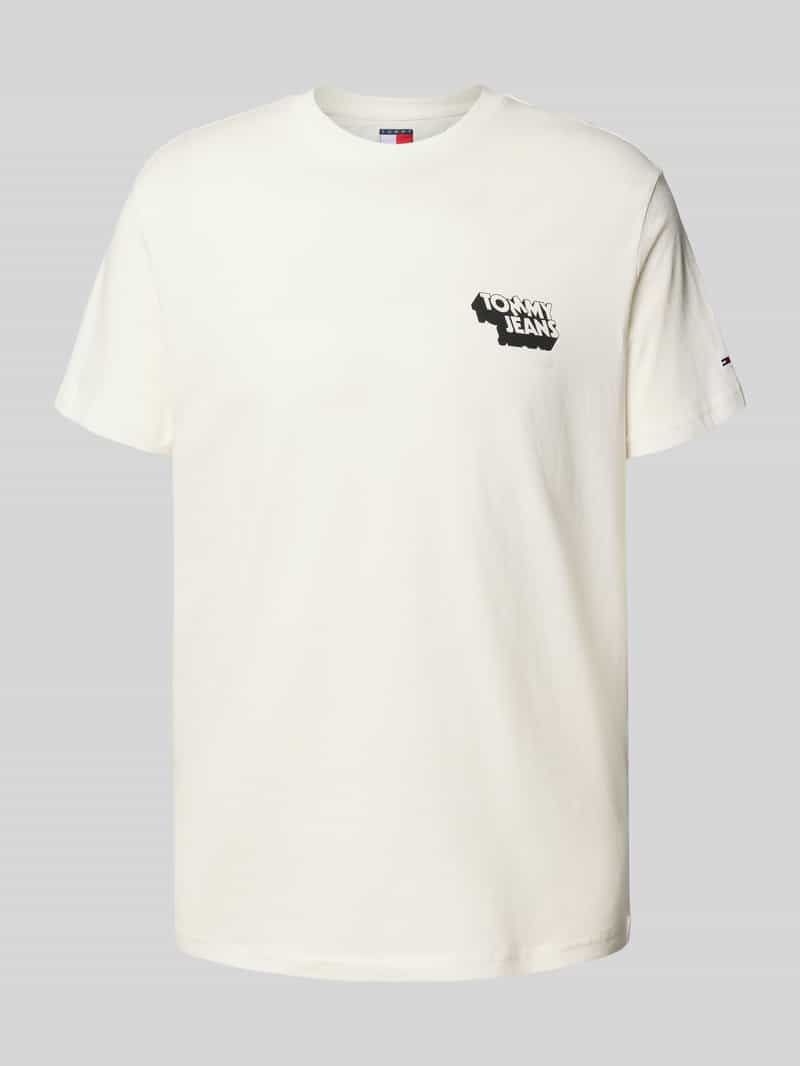 Tommy Jeans Slim fit T-shirt van puur katoen