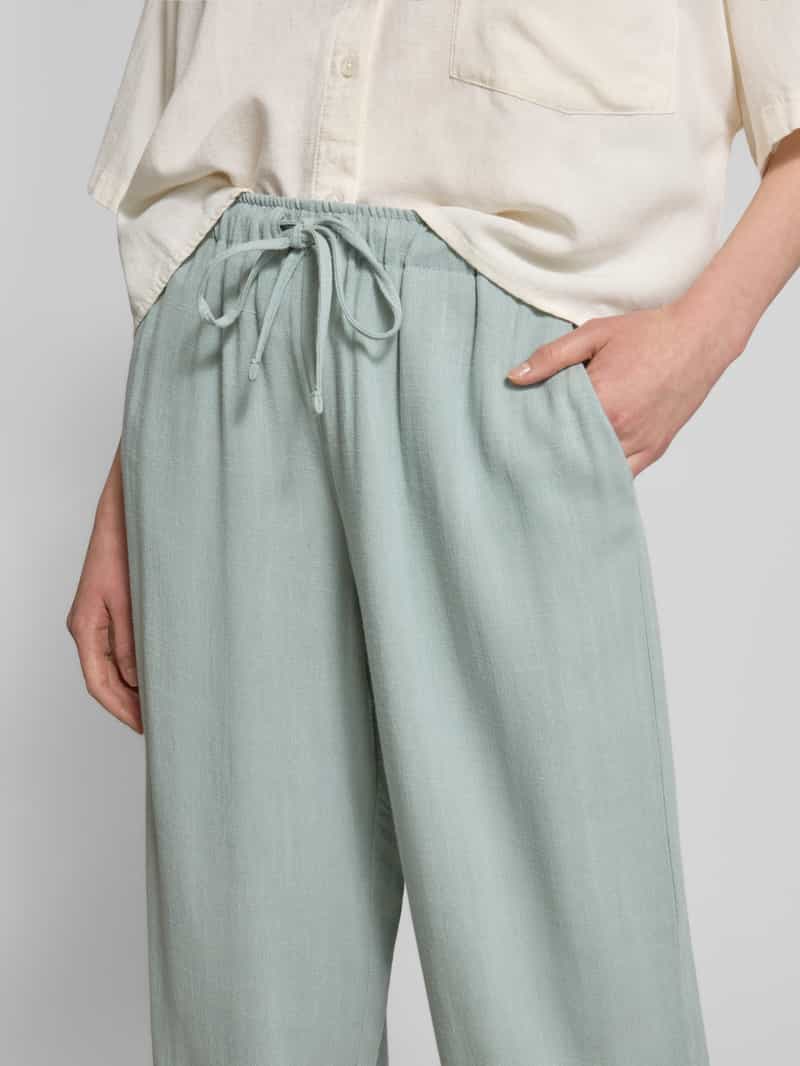 Only Ruime broek van een mix van viscose en linnen model 'SIESTA'