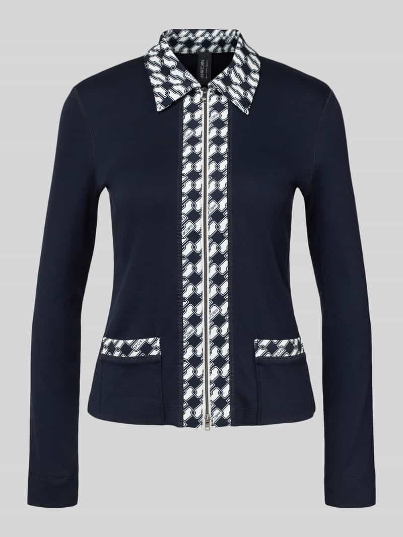 Marc Cain Shirt met lange mouwen met tweewegritssluiting