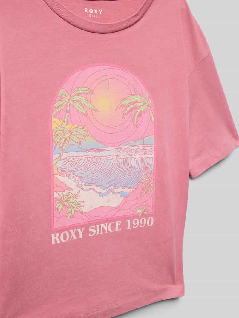 Roxy T-shirt met ronde hals model 'SUN FOR ALL SEASONS'