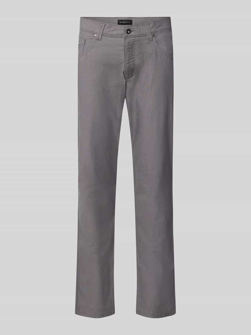 straight fit broek van katoenmix model 'Yarn'