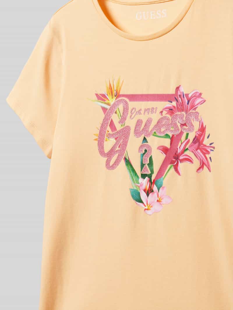 Guess T-shirt met labelprint