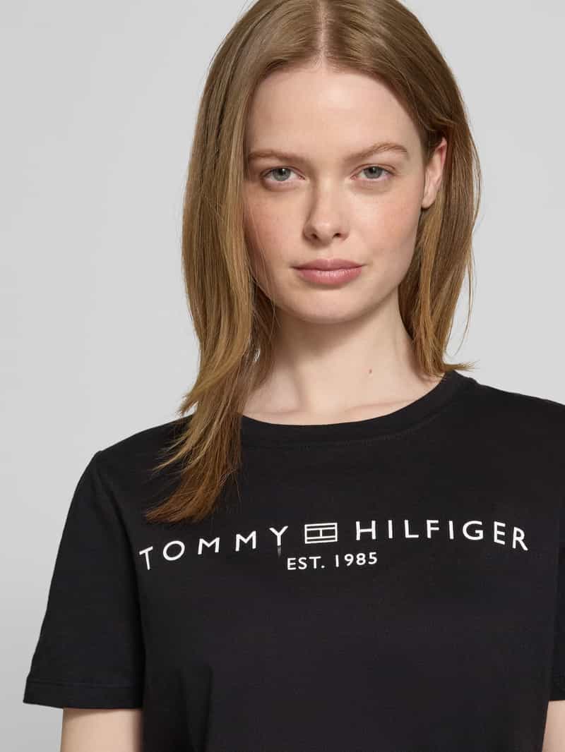 Tommy Hilfiger Regular fit T-shirt van puur katoen