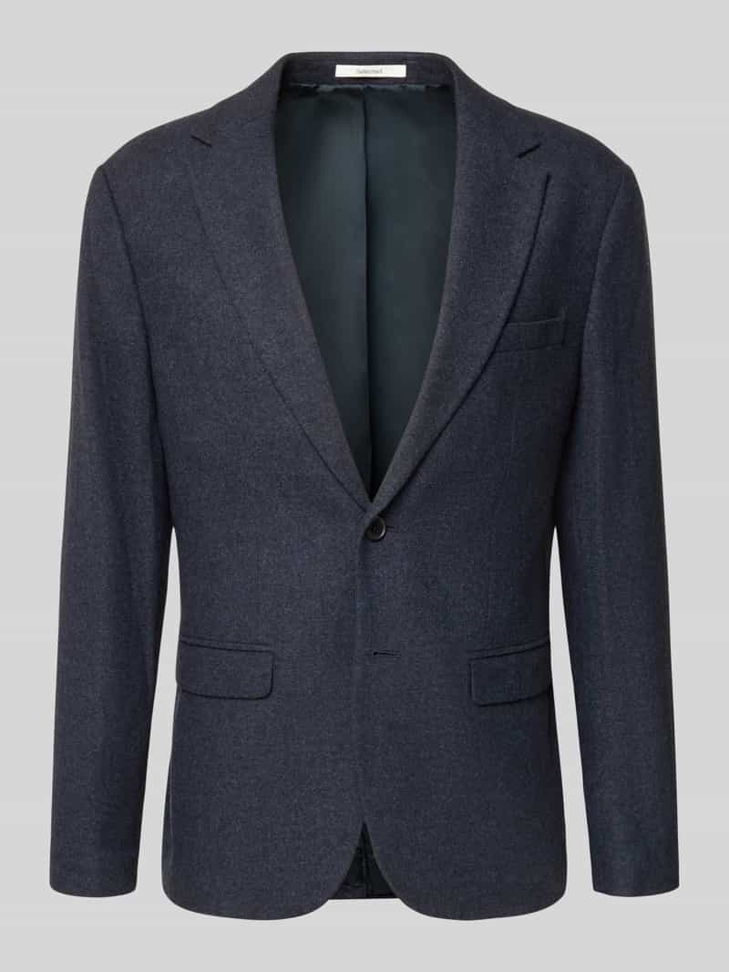 Selected Homme Slim fit colbert met wol model 'SLIM-REED WOOL'