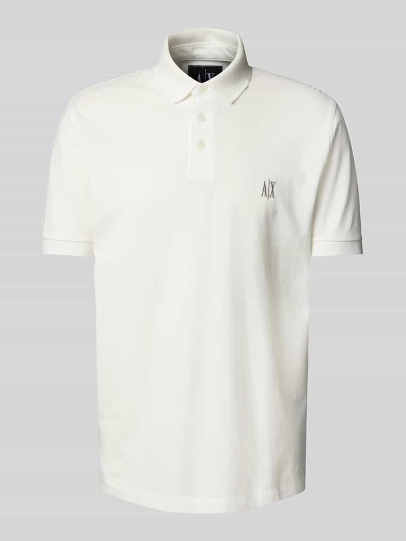 Armani Exchange Poloshirt met labelstitching