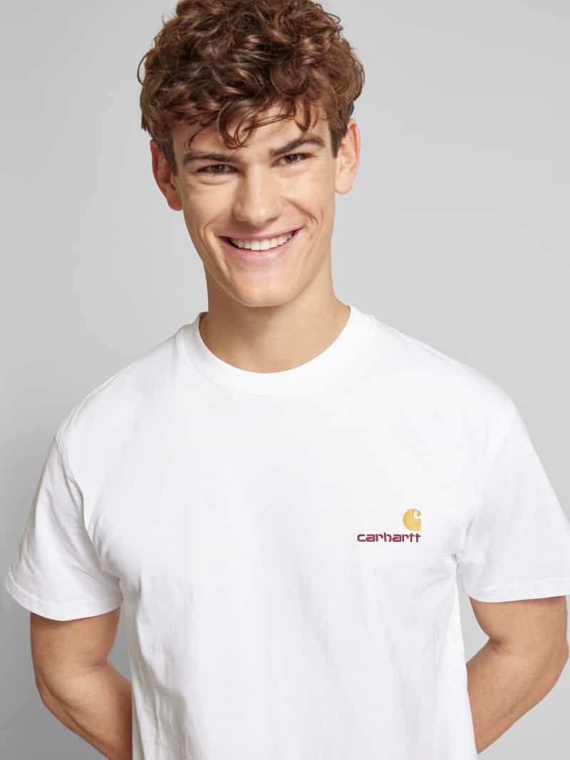 Carhartt Work In Progress T-shirt met labelstitching